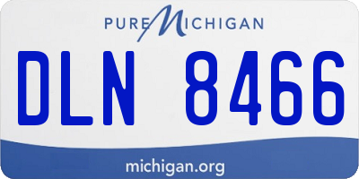 MI license plate DLN8466