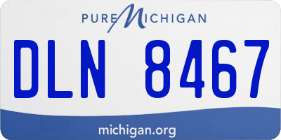 MI license plate DLN8467