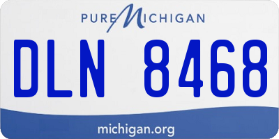 MI license plate DLN8468