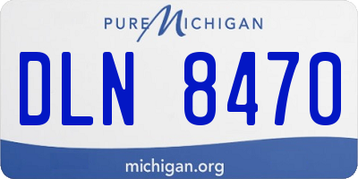 MI license plate DLN8470