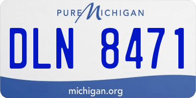 MI license plate DLN8471