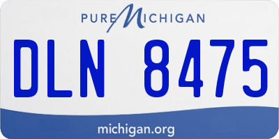 MI license plate DLN8475