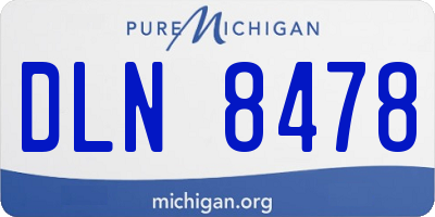 MI license plate DLN8478