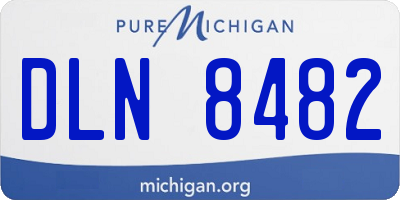 MI license plate DLN8482