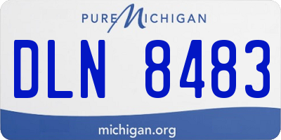 MI license plate DLN8483