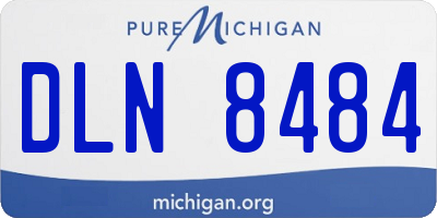 MI license plate DLN8484