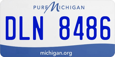 MI license plate DLN8486