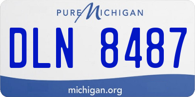 MI license plate DLN8487