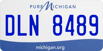 MI license plate DLN8489