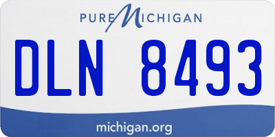 MI license plate DLN8493