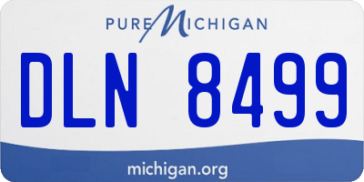 MI license plate DLN8499