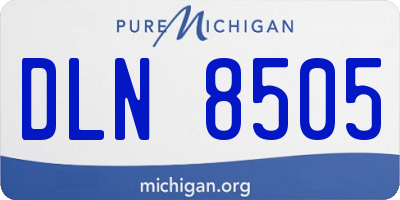 MI license plate DLN8505