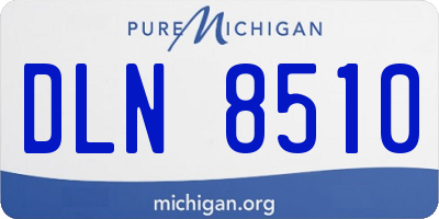 MI license plate DLN8510