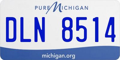 MI license plate DLN8514
