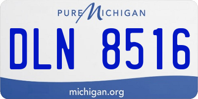 MI license plate DLN8516