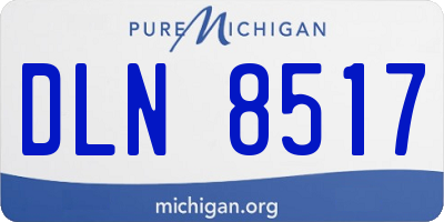 MI license plate DLN8517