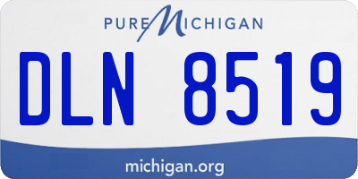 MI license plate DLN8519