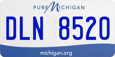 MI license plate DLN8520