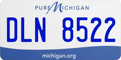 MI license plate DLN8522