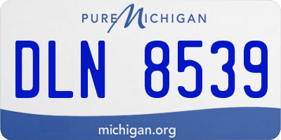 MI license plate DLN8539