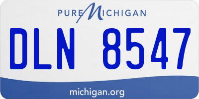MI license plate DLN8547