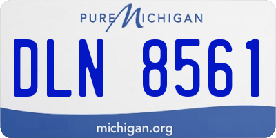 MI license plate DLN8561