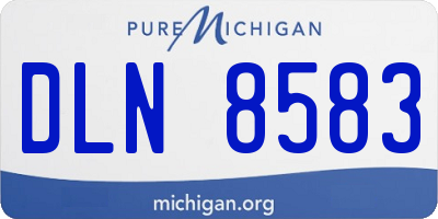 MI license plate DLN8583