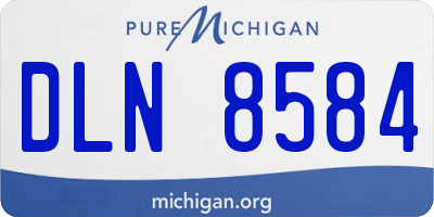 MI license plate DLN8584