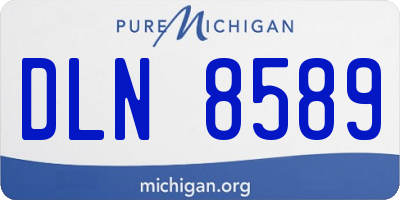 MI license plate DLN8589