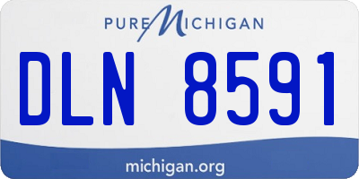 MI license plate DLN8591