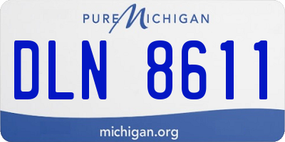 MI license plate DLN8611