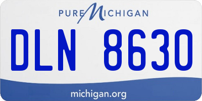 MI license plate DLN8630