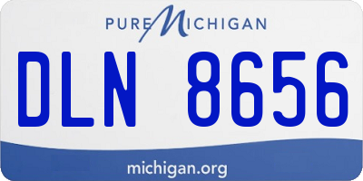 MI license plate DLN8656