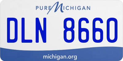 MI license plate DLN8660