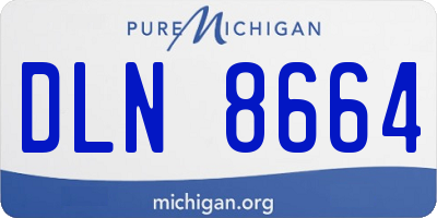 MI license plate DLN8664