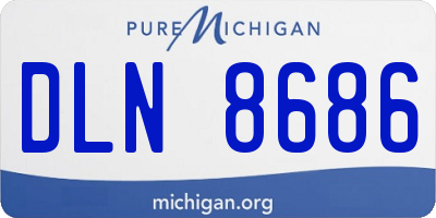 MI license plate DLN8686