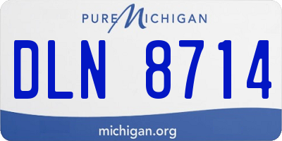 MI license plate DLN8714