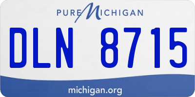 MI license plate DLN8715