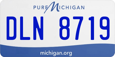 MI license plate DLN8719