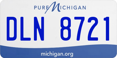 MI license plate DLN8721
