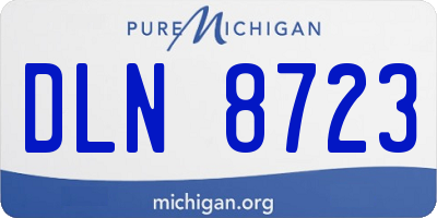 MI license plate DLN8723