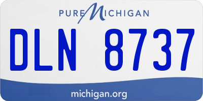 MI license plate DLN8737