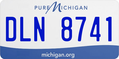 MI license plate DLN8741