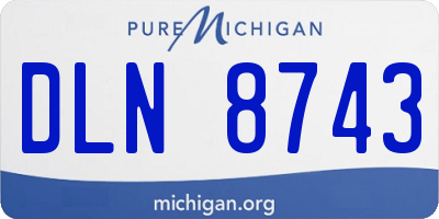 MI license plate DLN8743
