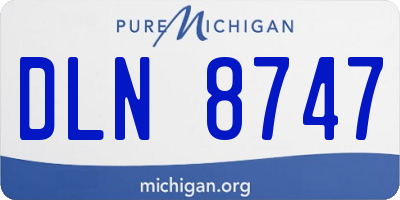 MI license plate DLN8747