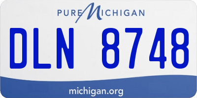 MI license plate DLN8748