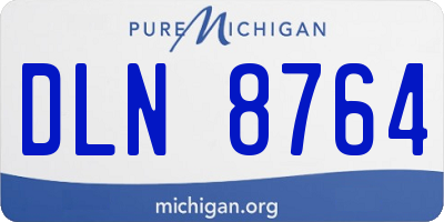 MI license plate DLN8764