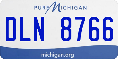 MI license plate DLN8766