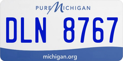 MI license plate DLN8767