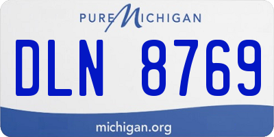 MI license plate DLN8769